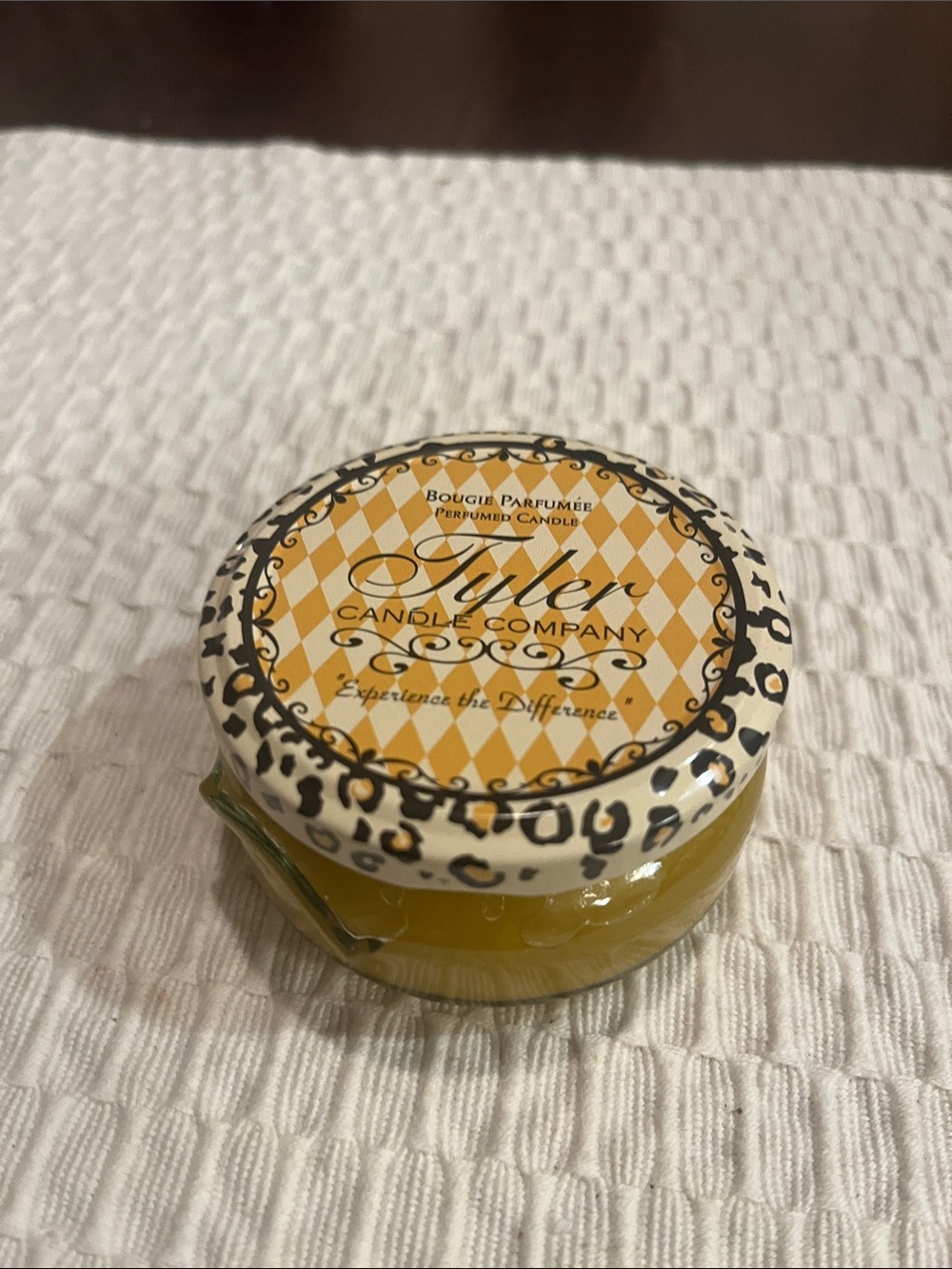 Tyler candle company candle.  New